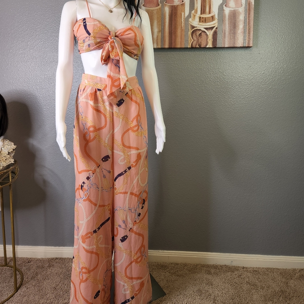 Miss Avenue, S, Coral pants set